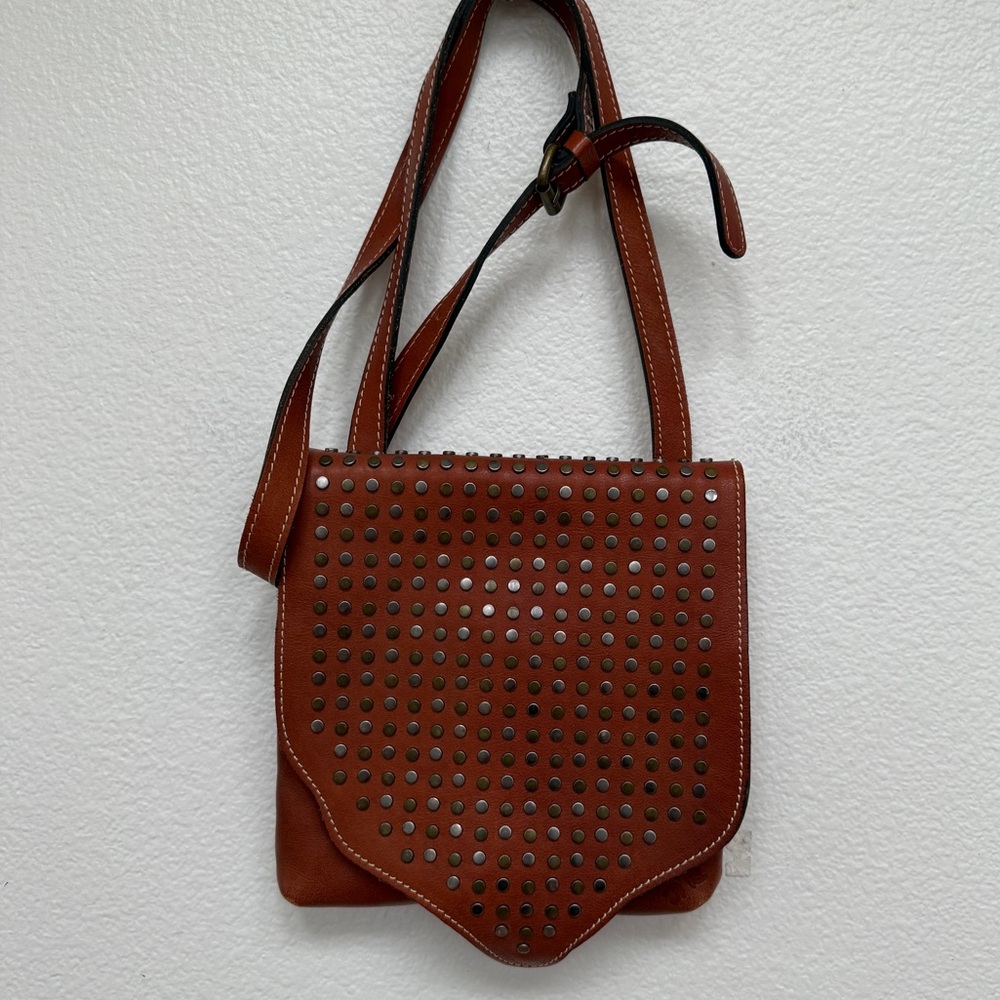 Patricia Nash Studded Leather Crossbody Bag